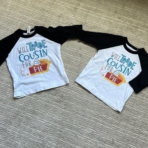 Kids Cousin shirt - Will trade cousin for pie. Thanksgiving